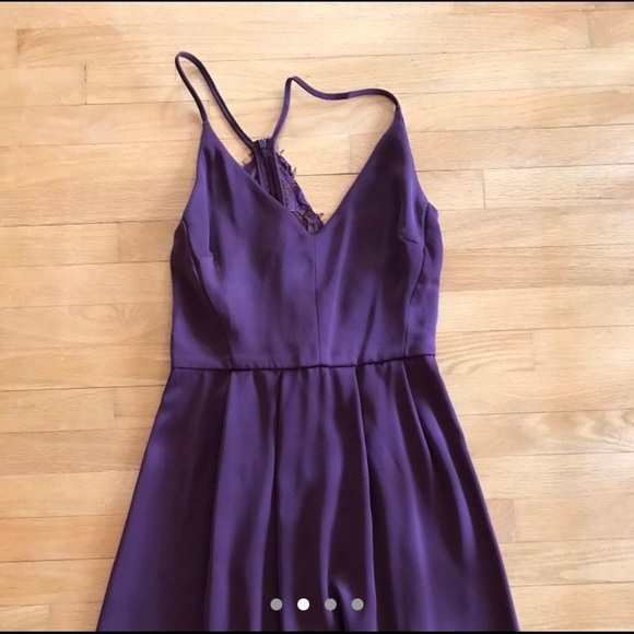 4/$30 Burgundy dress with lace back from Dynamite - Picture 2 of 3